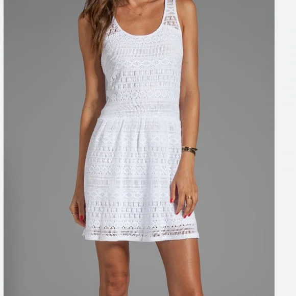 white christmas dresses Tropic See Through Crochet Maxi Dress in White
